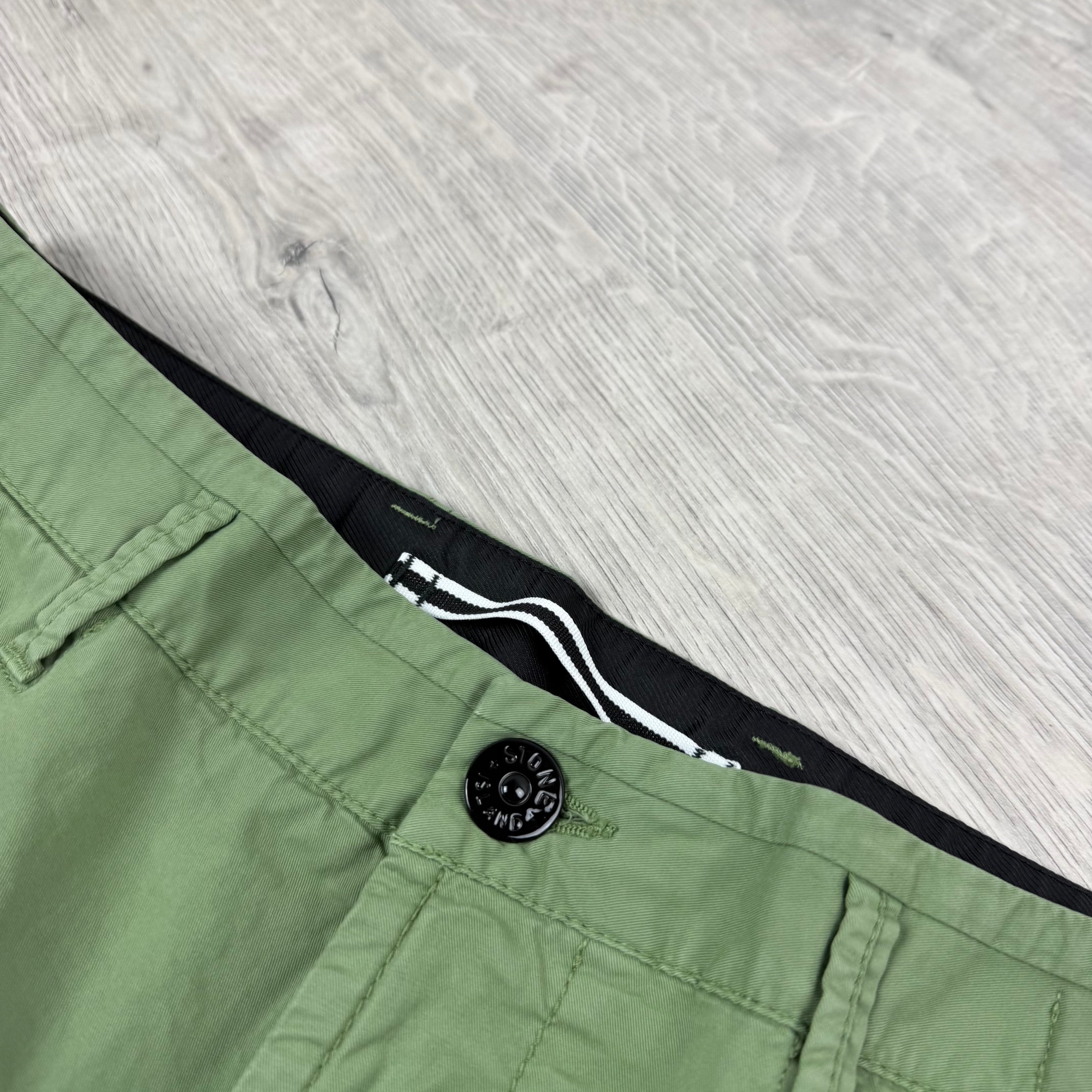 Stone Island Supima Cargo Trousers - Sage