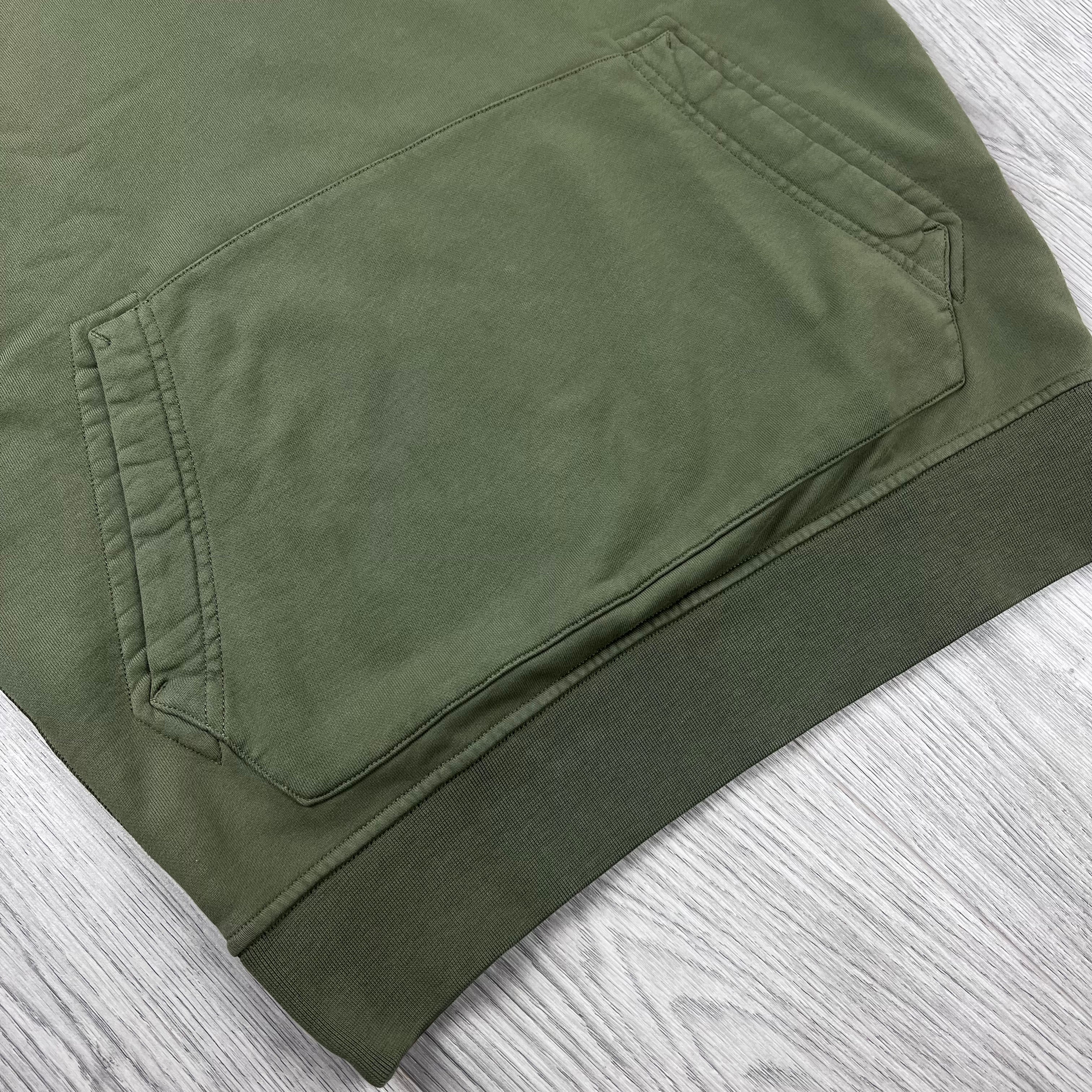 Stone Island Dyed Hoodie - Military