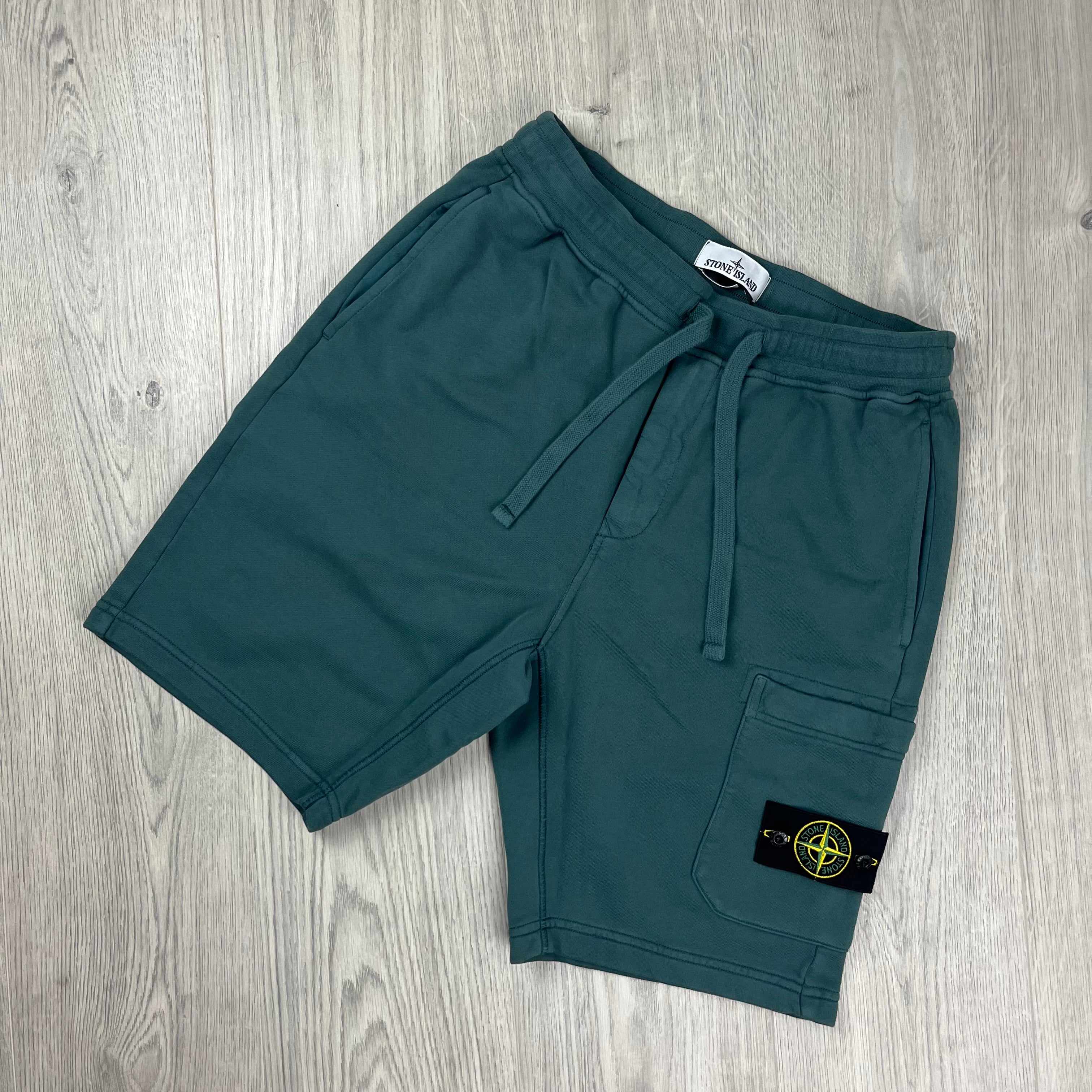 Stone Island Jersey Shorts - Bottle Green