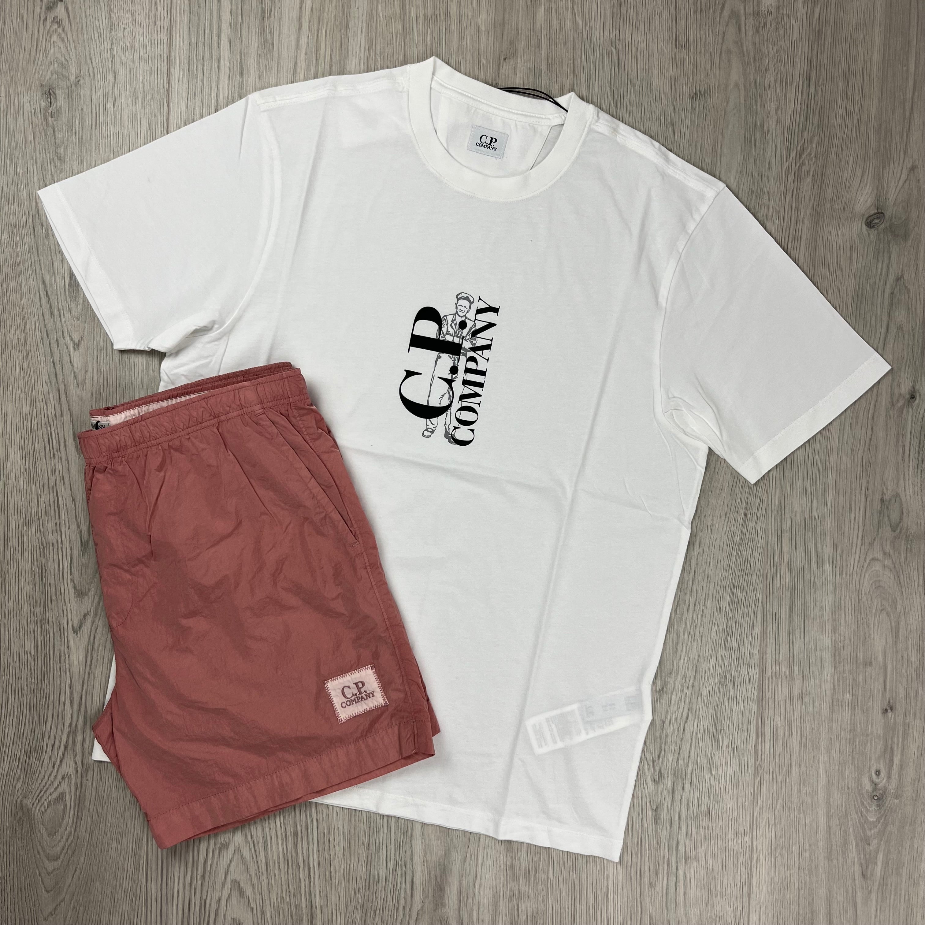 CP Company Holiday Set - White/Misty Rose