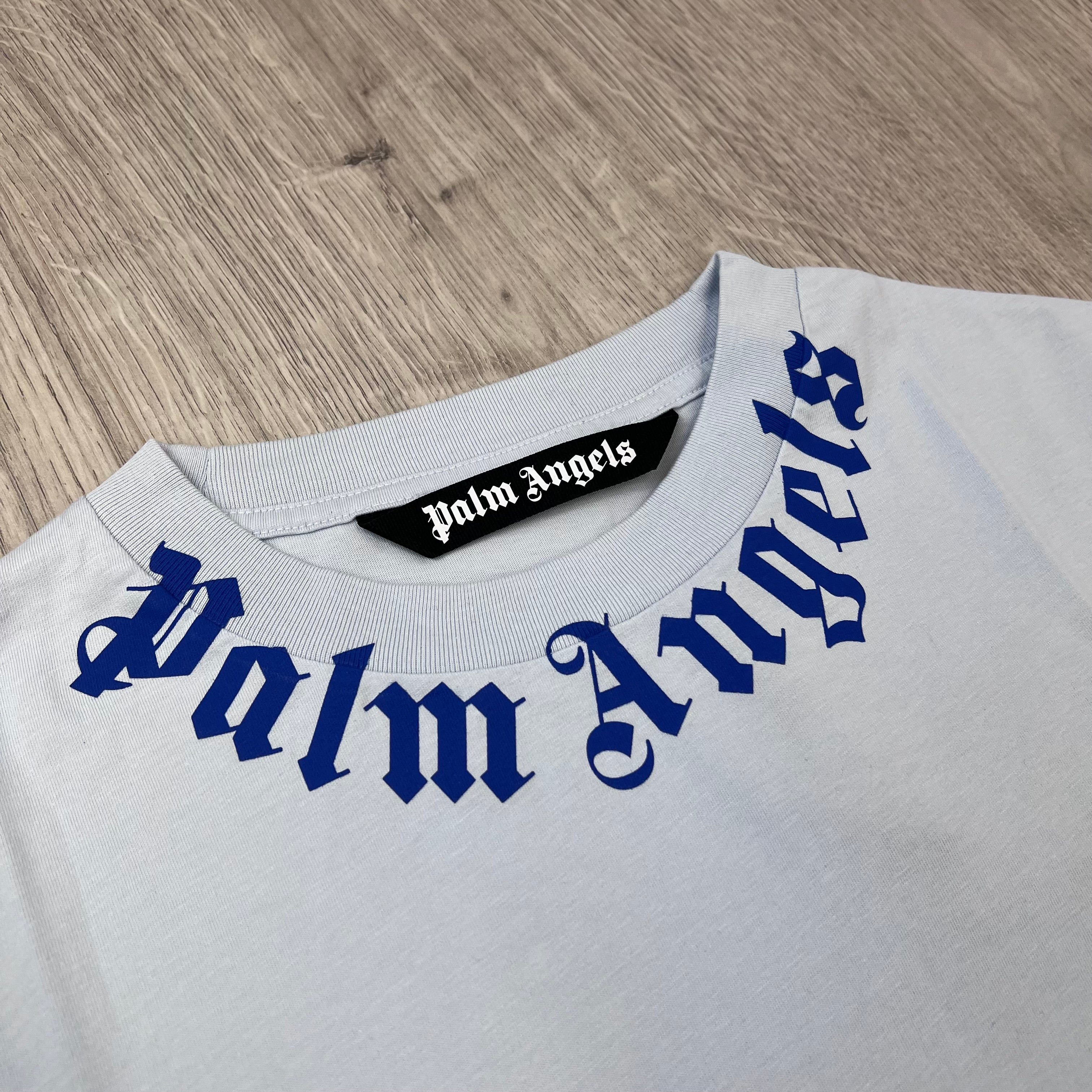 Palm Angels Logo T-Shirt - Blue