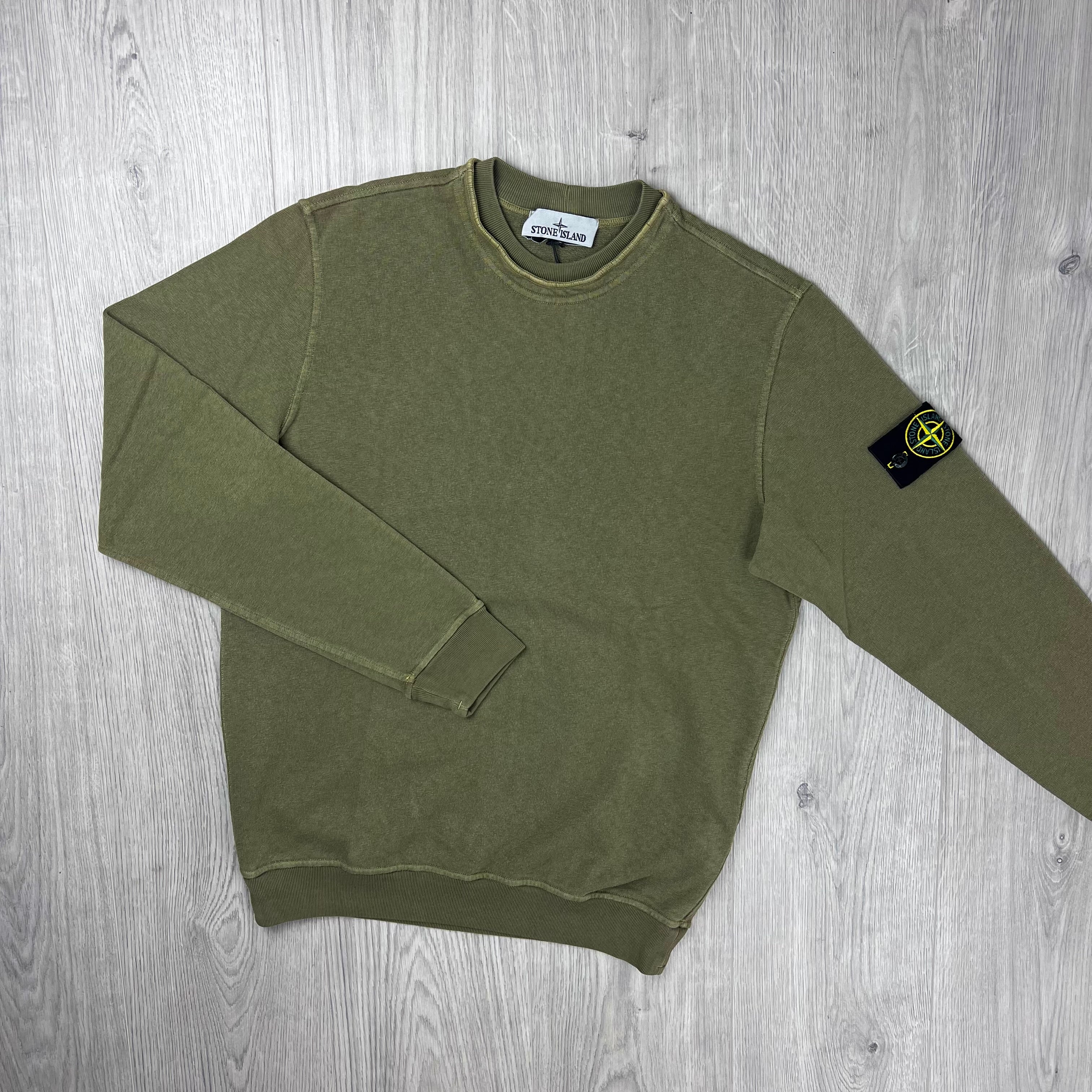 Stone Island Malfilé 'Old' Sweatshirt - Military