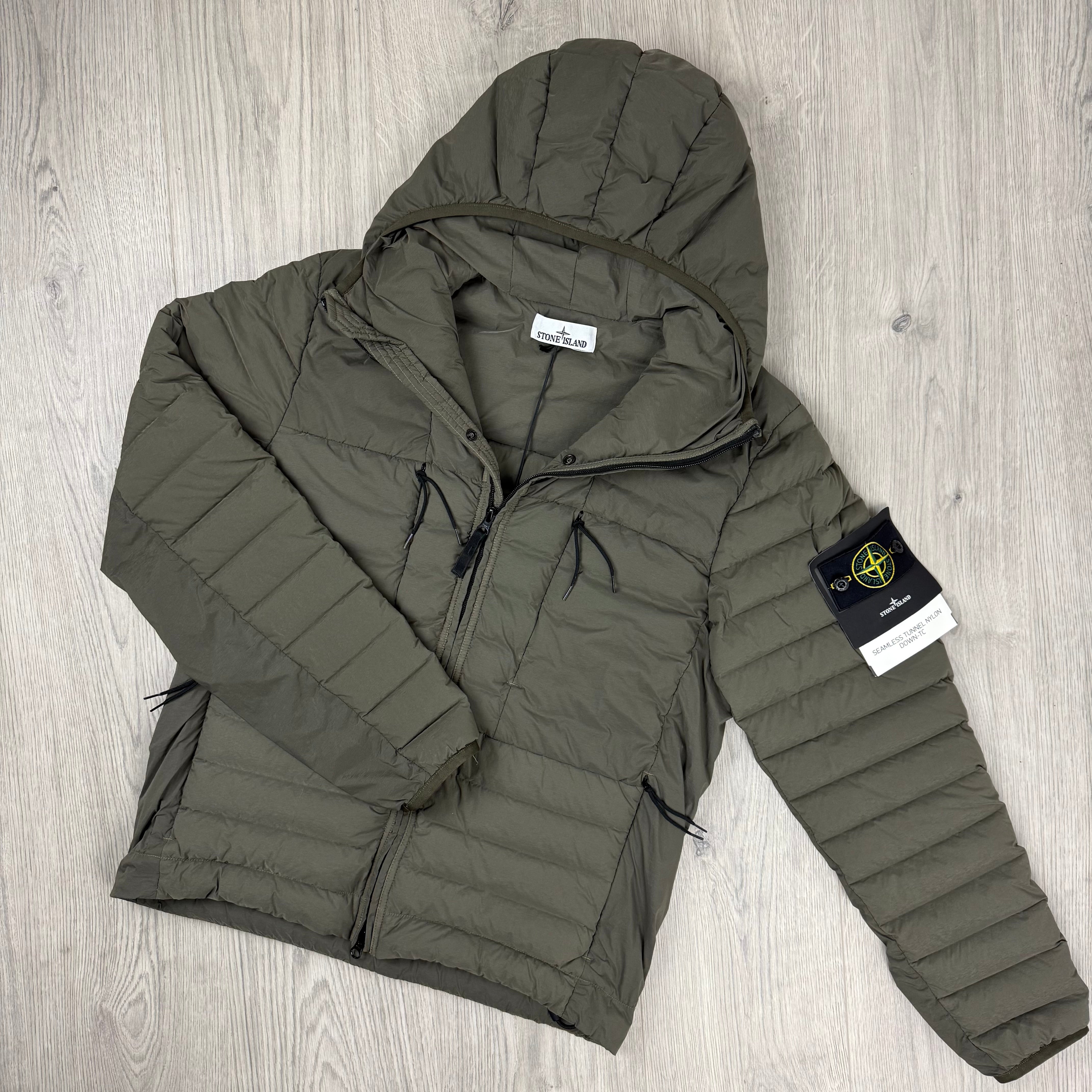 Stone Island Seamless Down Jacket - Military