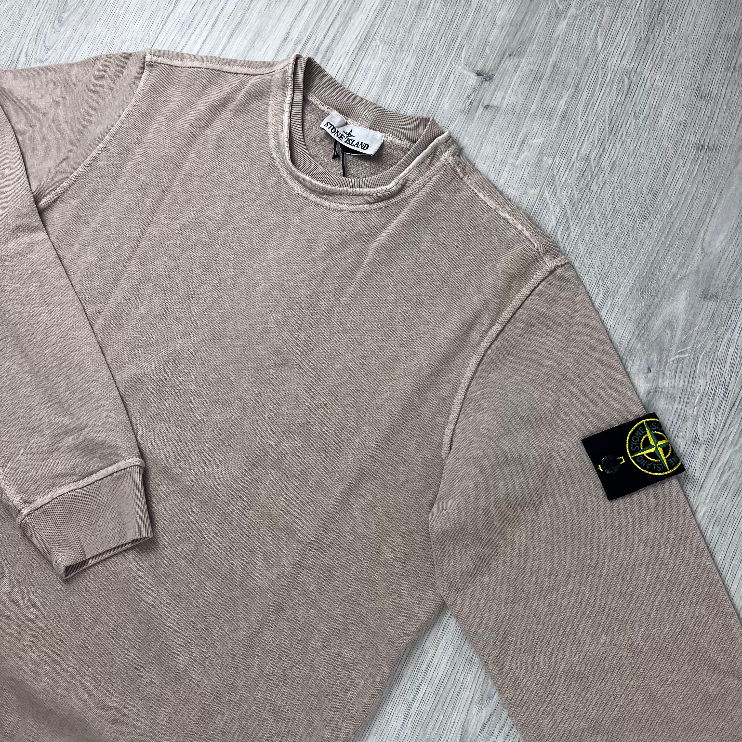 Stone Island Malfilé 'Old' Sweatshirt - Desert