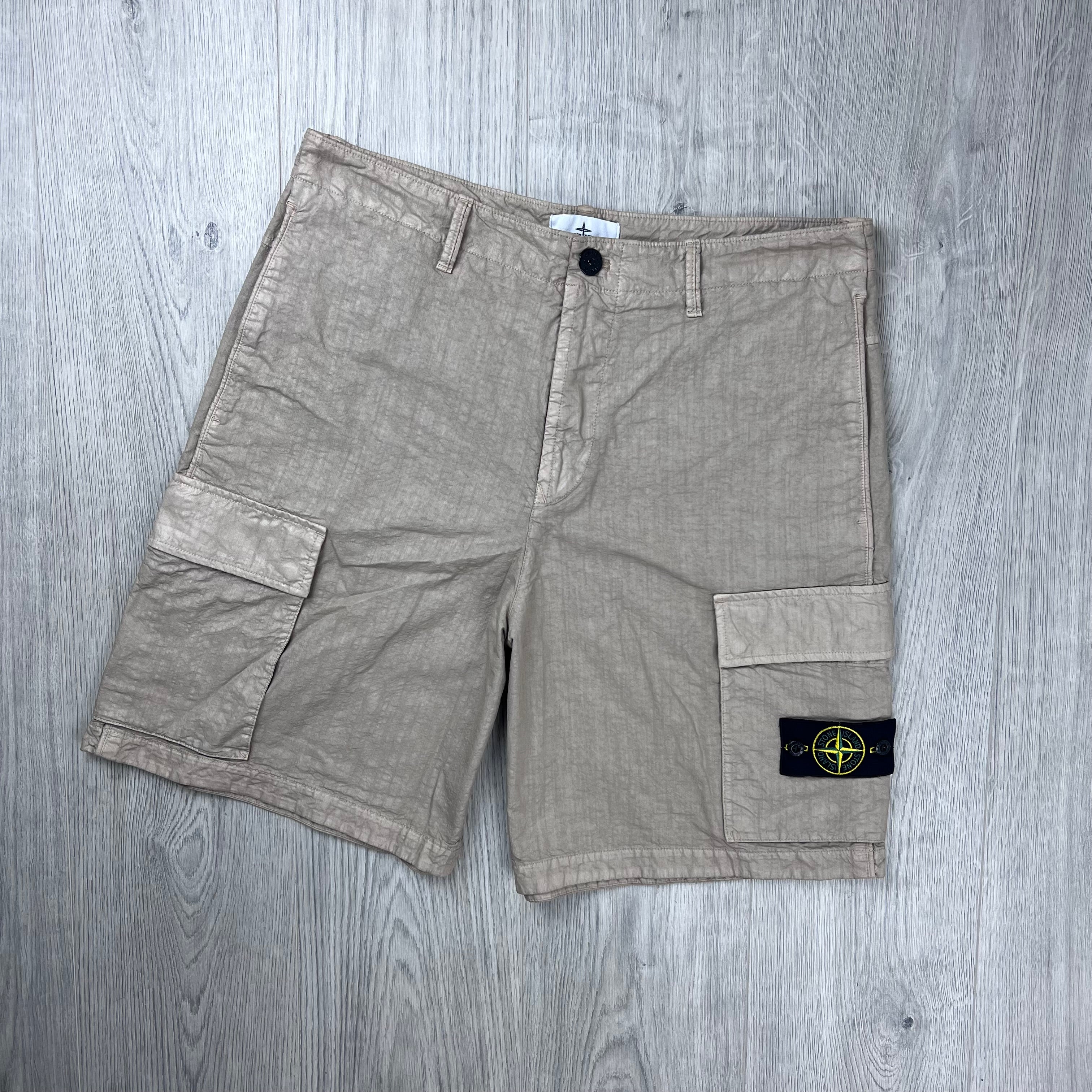 Stone Island 'Panama' Cargo Shorts - Desert