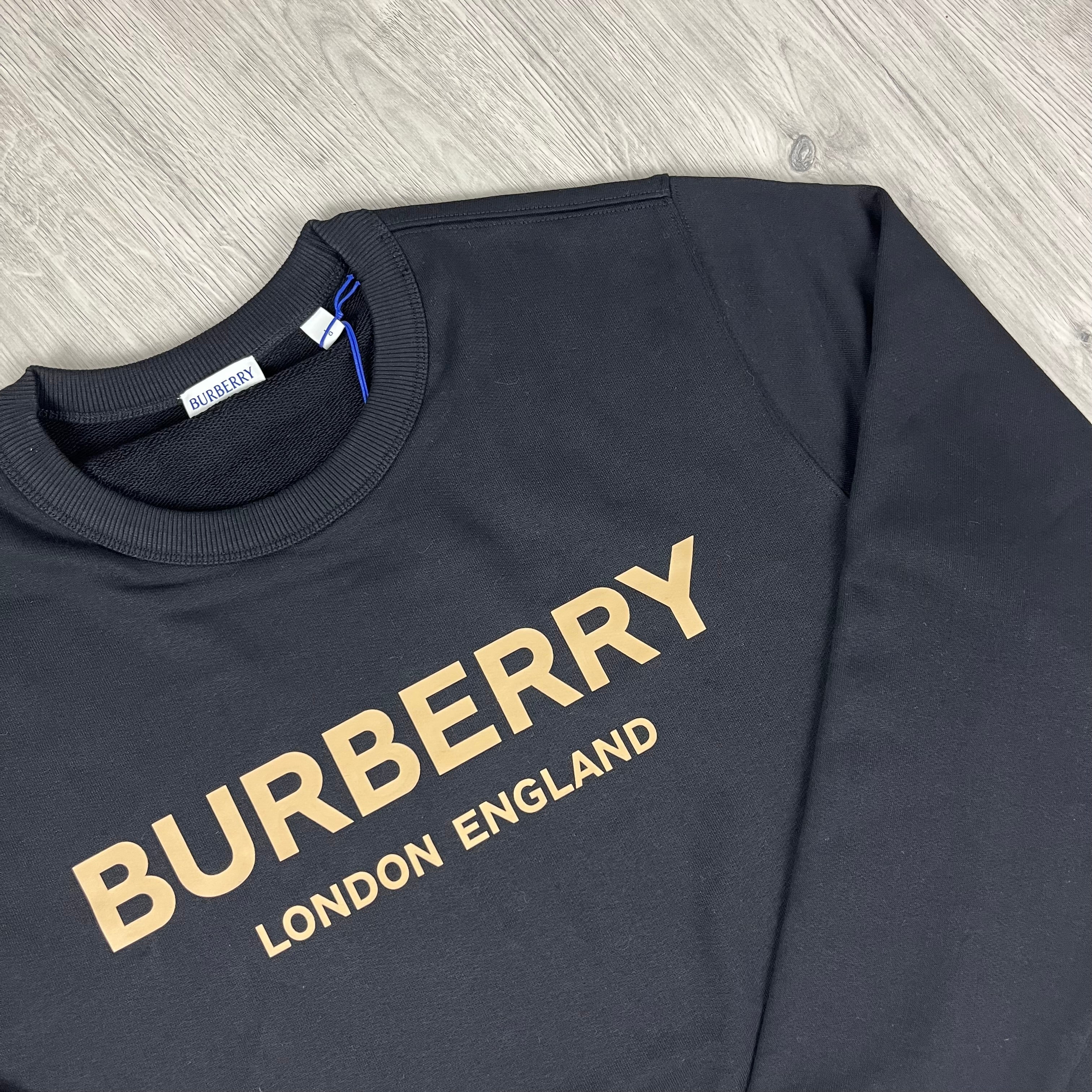 Burberry 'Fawson' Sweatshirt in Black. On sale at Open Attire.