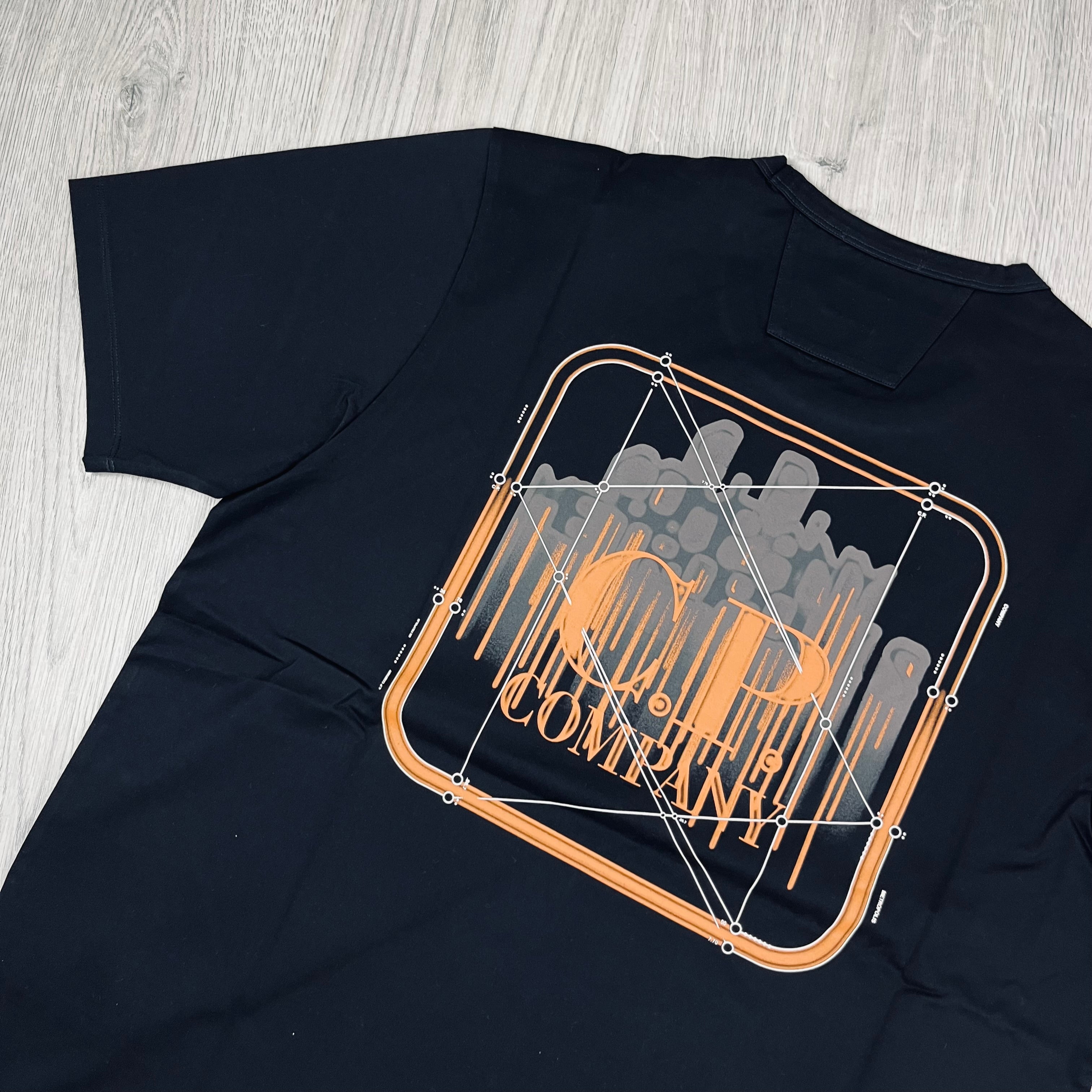 Men's CP Company Metropolis T-Shirt in Black. On sale at Open Attire.