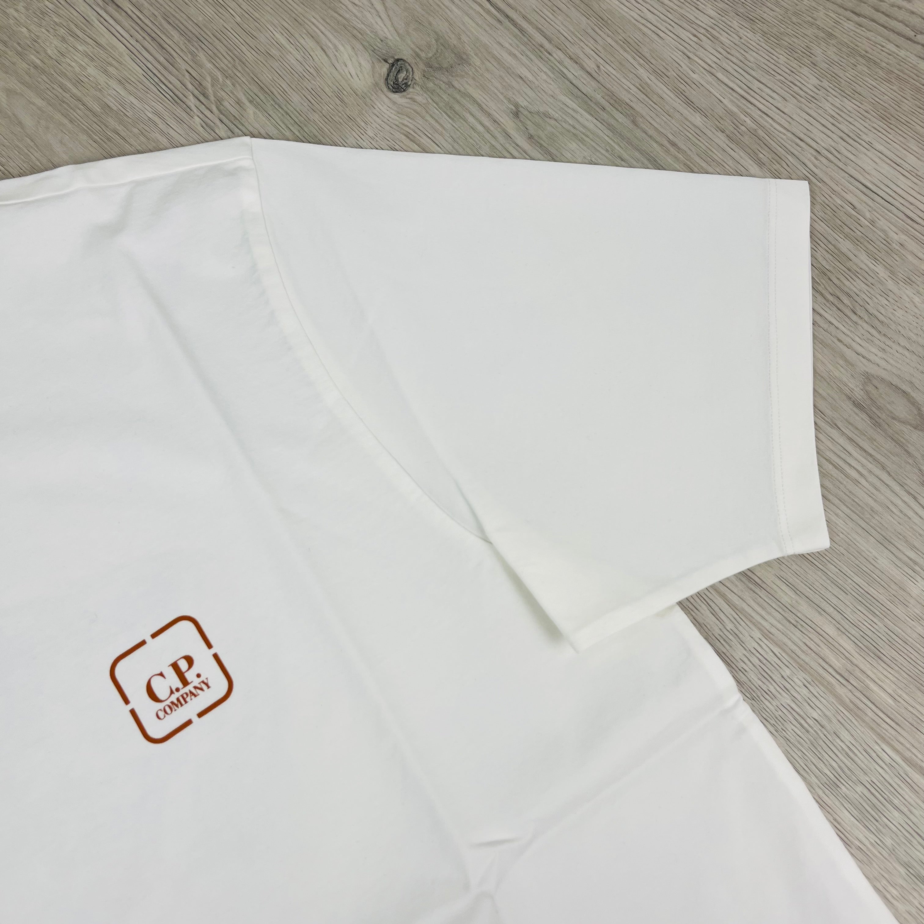 Men's CP Company Metropolis T-Shirt in Gauze White. On sale at Open Attire.