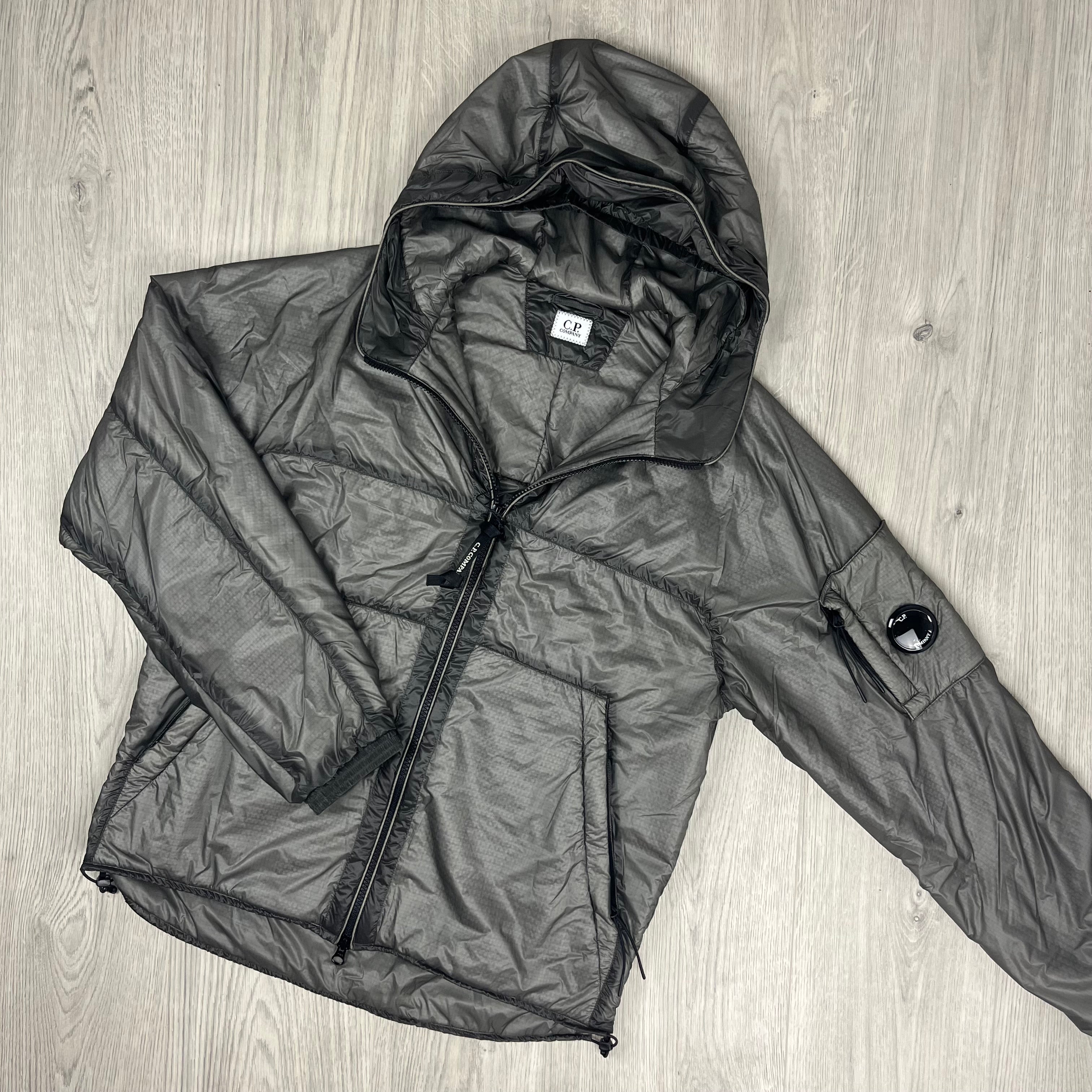 CP Company Nada Shell Jacket in Smoked Pearl. On sale at Open Attire.