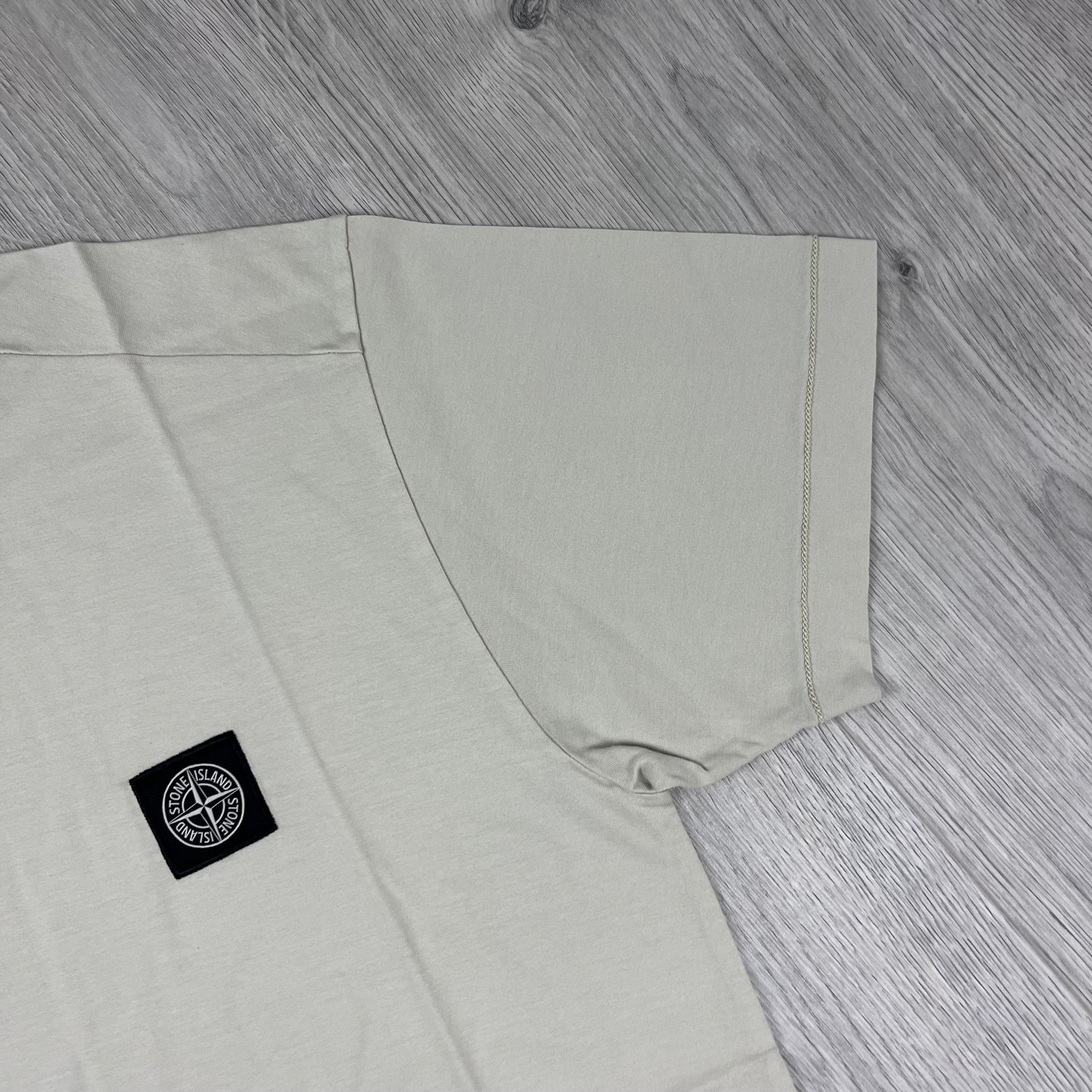 Stone Island 60/2 Patch Logo T-Shirt in Sand. On sale at Open Attire.